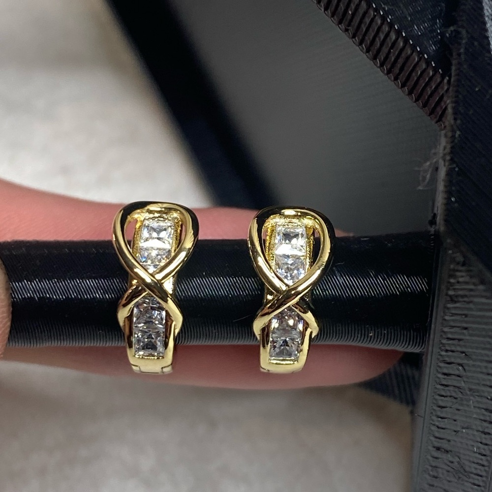 Gold Infinity Hoop Earrings